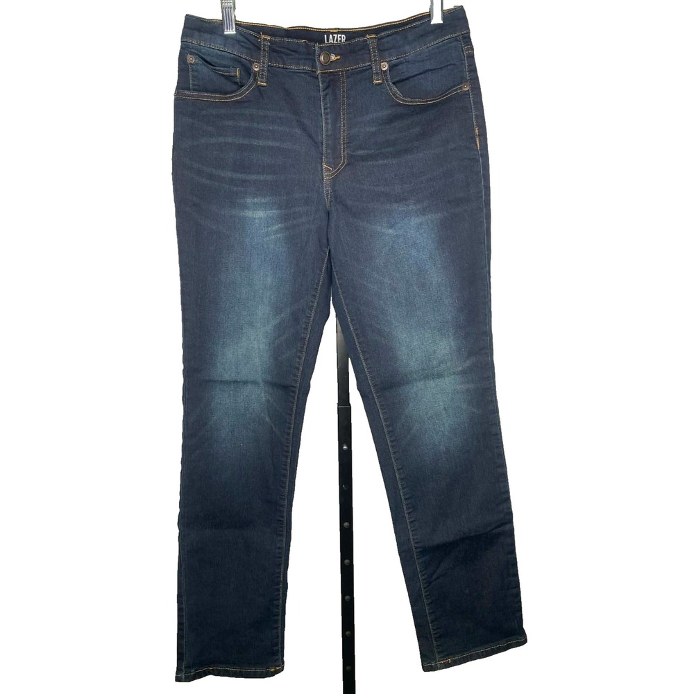 Lazer Boy's Slim Straight Dark Wash‎ Blue Denim Jeans Size 18 no distressing